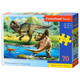 Puzzle 70 tyranosaur vs tricer