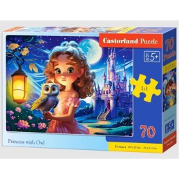 Puzzle 70 princess with owl