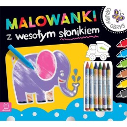 Malowanki z wesołym słonikiem