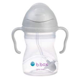 Bidon ze słomką 240ml szary...