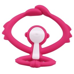 Gryzak małpka dark pink...