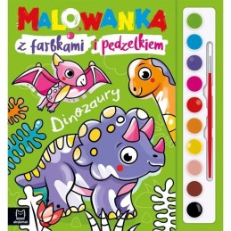 Malowanka z farbkami...