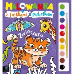 Malowanka z farbkami...