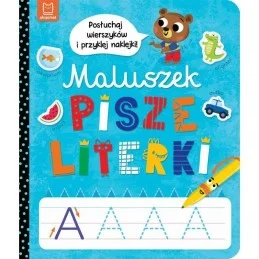 Maluszek pisze literki...