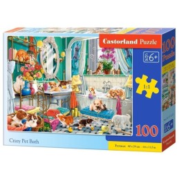 Puzzle 100 crazy pet bath...
