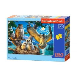 Puzzle 180 el. owl family...