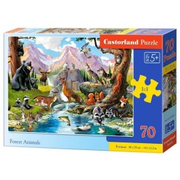 Puzzle 70 forest animals...
