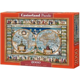 Puzzle world map 1639 2000...